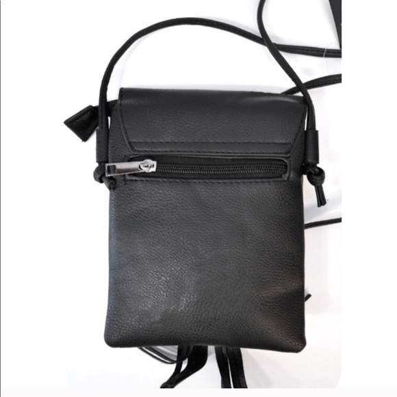 NEW Vegan Leather Mini Crossbody Handbag - Picture 2 of 2